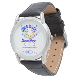 Classic black watch, Music Dance Watch