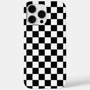 Classic Black & White Chequerboard Phone Case Mi