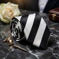 Classic Black White Pinstripe