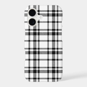 Classic Black White Tartan Plaid