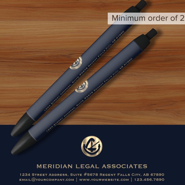 Classic Blue and Gold Legal Pen (Creator Uploaded)