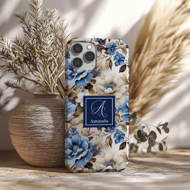 Classic Blue and White Flowers iPhone Case Cover (Classic Blue and White Flowers iPhone Case Cover)