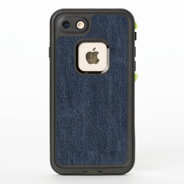 Classic Blue Denim LifeProof iPhone Case (Back)