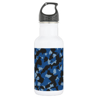 Classic Blue - Dusk Blue Camouflage Pattern 532 Ml Water Bottle