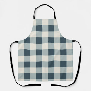 Classic Blue Farmhouse Gingham Style Apron