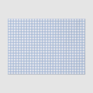 Classic Blue Gingham Plaid  Tissue Paper