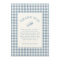 Classic Blue Gingham Rattle Boy Baby Shower