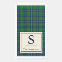 Classic Blue Green Tartan Plaid Personalised