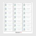 Classic Blue Hydrangea Wedding Guest Address