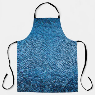 Classic blue leather background texture closeup.bl apron