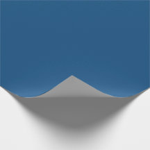 Classic Blue Matte Wrapping Paper