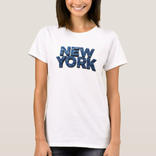 Classic Blue NEW YORK Shirt Design