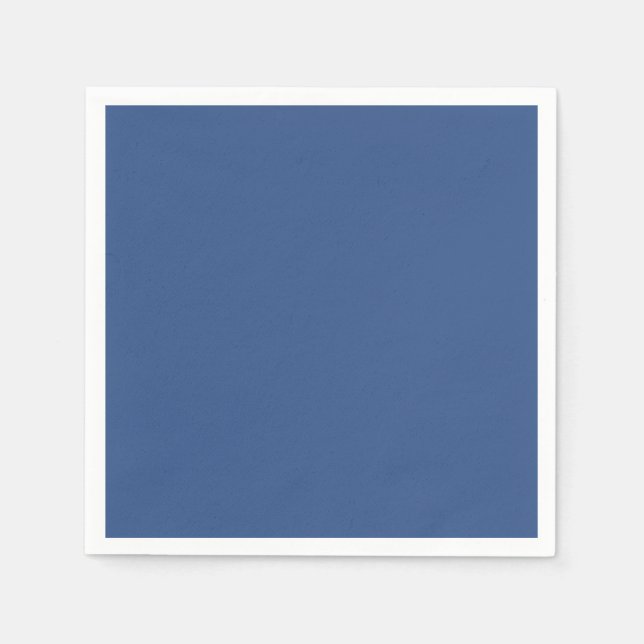 Classic Blue Plain Solid Colour Napkin (Front)