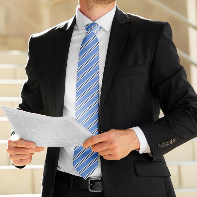 Classic Blue Stripes Tie (Creator Uploaded)