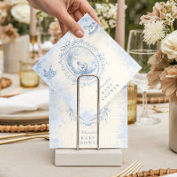 Classic Blue Toile Baby Shower