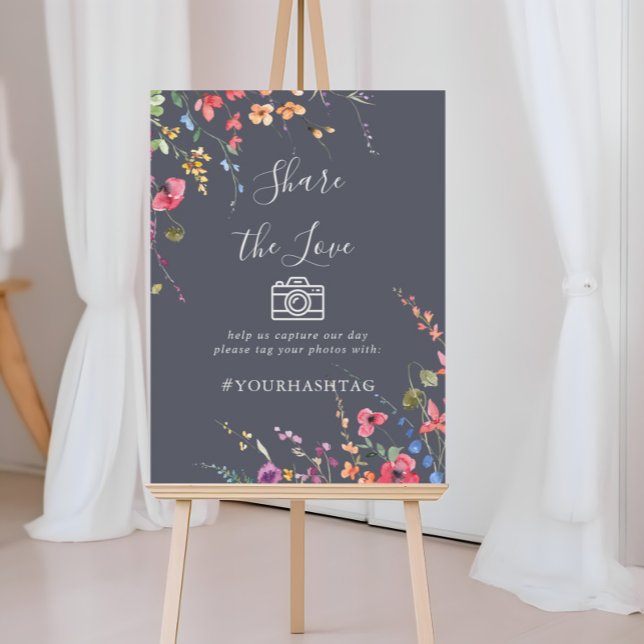 Classic Blue Wild Share the Love Hashtag  Poster (Creator Uploaded)