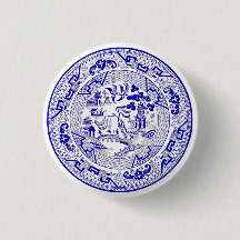 Classic Blue Willow Plate Design