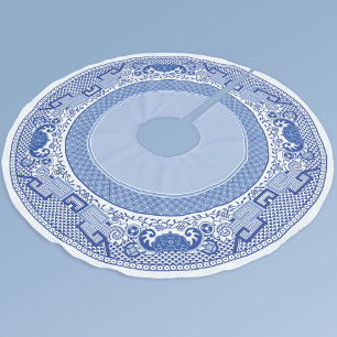 Classic Blue Willow Tree Skirt