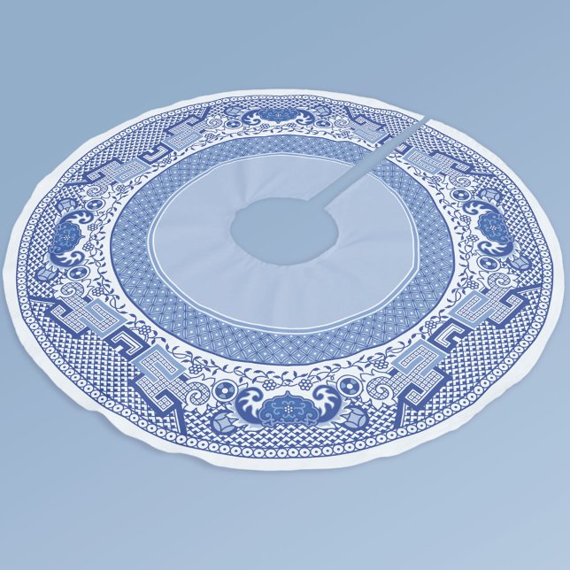 Classic Blue Willow Tree Skirt (Creator Uploaded)