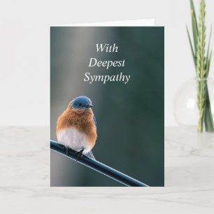 Classic Bluebird Garden Bird Encouraging Quote Card