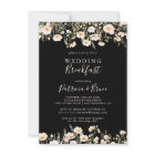 Classic Blush Wildflower Black Wedding Breakfast