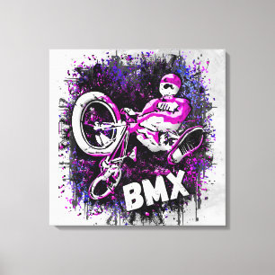 Classic Bmx Bike - Bmx Freestyle Bmx Canvas  Print