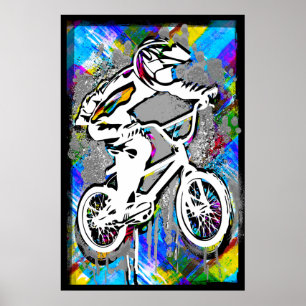 Classic Bmx Bike - Bmx Freestyle Bmx Poster Print