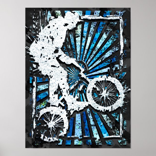 Classic Bmx Bike - Bmx Freestyle Bmx Poster Print (Front)