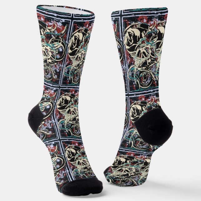 Classic Bmx Bike - Bmx Freestyle Bmx Socks (Angled)