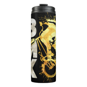 Classic Bmx Bike   Bmx Silver Gold Thermal Tumbler