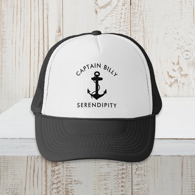 Classic Boat Anchor Captains Trucker Hat (Creator Uploaded)