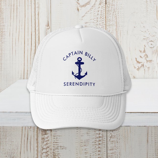 Classic Boat Anchor Captains Trucker Hat (Creator Uploaded)