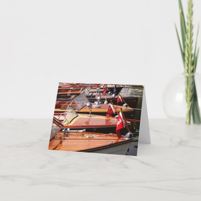Classic Boats greeting card. Card (Front)