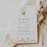Classic Boho Blush Wildflower Surprise Party