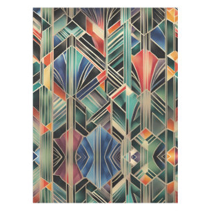 Classic Boho Jazzy Geometric  Elegant Design Tablecloth