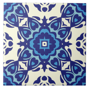 Classic Boho Pattern Ceramic Tile