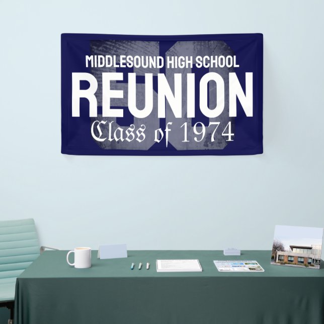 Classic Bold 50 Year High School Reunion Class of Banner (Tradeshow)