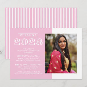 CLASSIC BOLD CLASS OF 2026 GRADUATION INVITATION