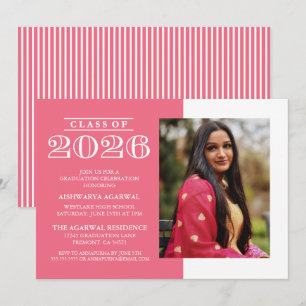 CLASSIC BOLD CLASS OF 2026 GRADUATION INVITATION