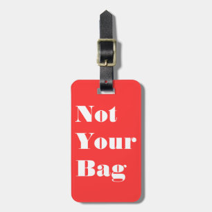 Classic Bold Dialogue Balloon Graphic Luggage Tag