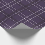 Classic bold holiday plaid plum purple  wrapping paper<br><div class="desc">A bold modern take on a classic holiday plaid makes this wrapping paper set perfect way for both traditional and unconventional gift givers. The rich plum purple background with the black and white checks is chic and stylish. Will look fantastic on all your gifts under the tree perfectly coordinated with...</div>