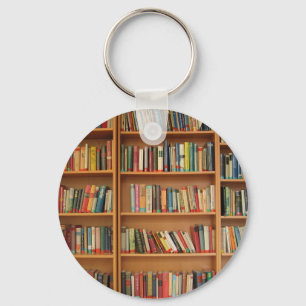 Classic book shelf pattern, bookcase,books,old key ring