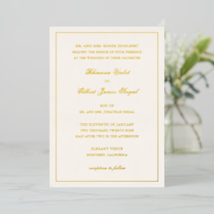 Classic Border Ivory Timeless Wedding