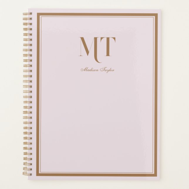 Classic Border Personalised Planner (Front)