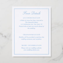 Classic Border Wedding Details