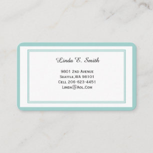 Classic Bordered Business Calling Card