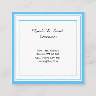 Classic Bordered Business Calling Card
