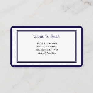 Classic Bordered Business Calling Card