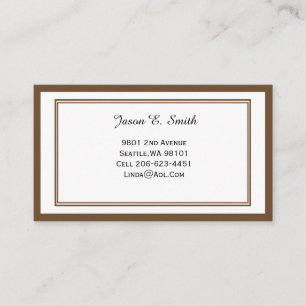 Classic Bordered Calling Card
