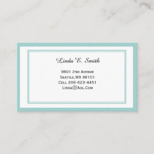 Classic Bordered Calling Card